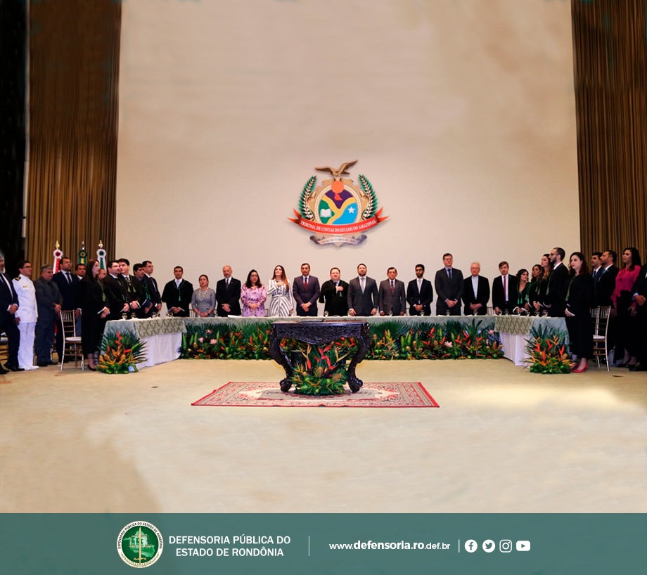 DPE-RO participa da sessão solene de posse do novo Defensor Público-Geral do Amazonas