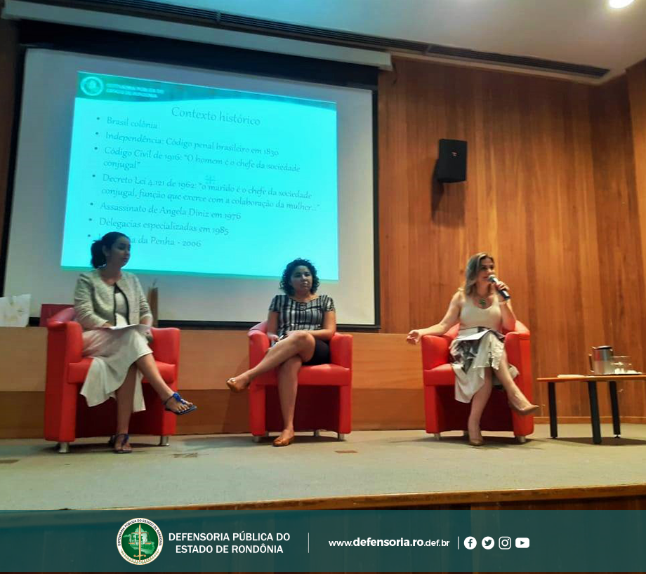 Defensora Pública realiza palestra sobre violência contra mulher e feminicídio