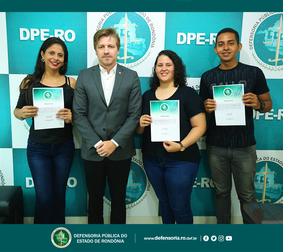 Estagiários tomam posse na Defensoria Pública de Rondônia