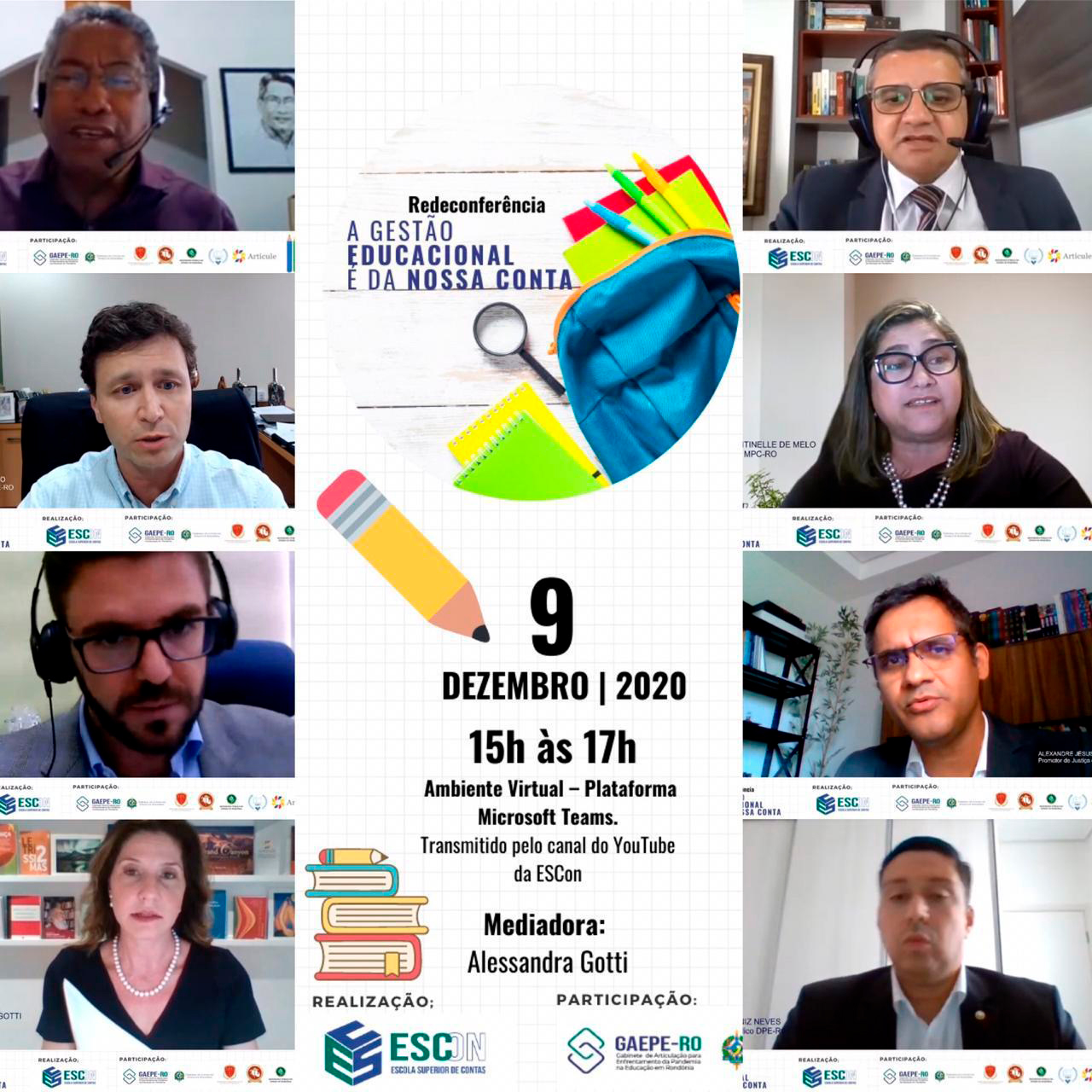 Defensoria Pública do Estado de Rondônia participa de webinário sobre Gestão Educacional