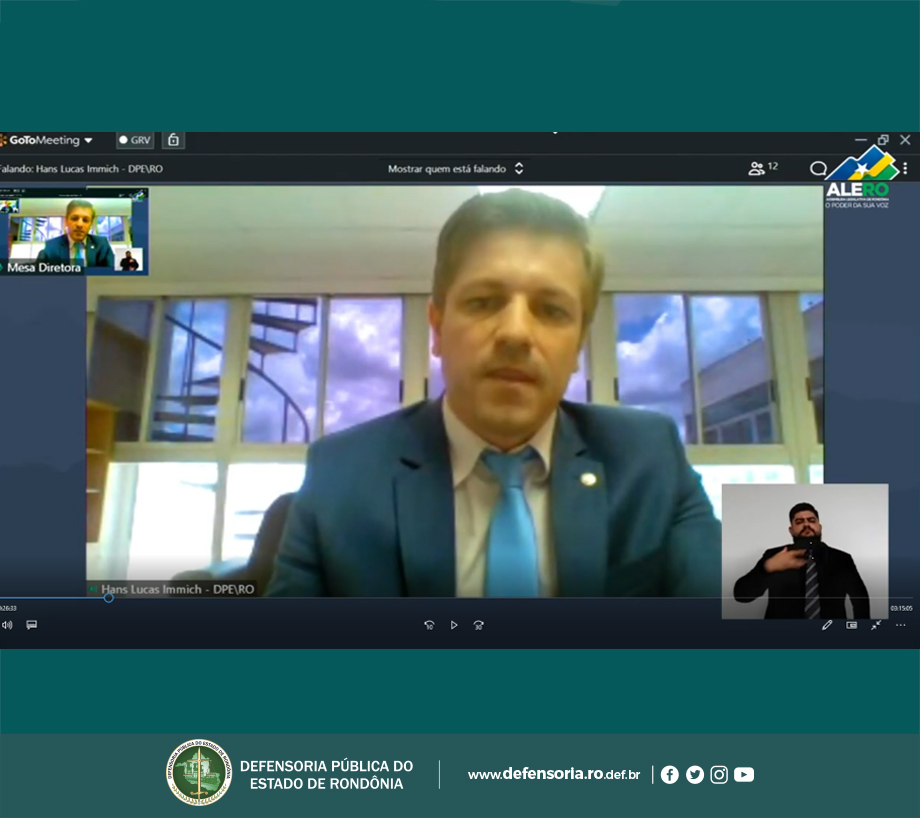 Defensor Público-Geral, Hans Lucas, integra Mesa de Honra na Posse da nova mesa diretiva da ALE-RO