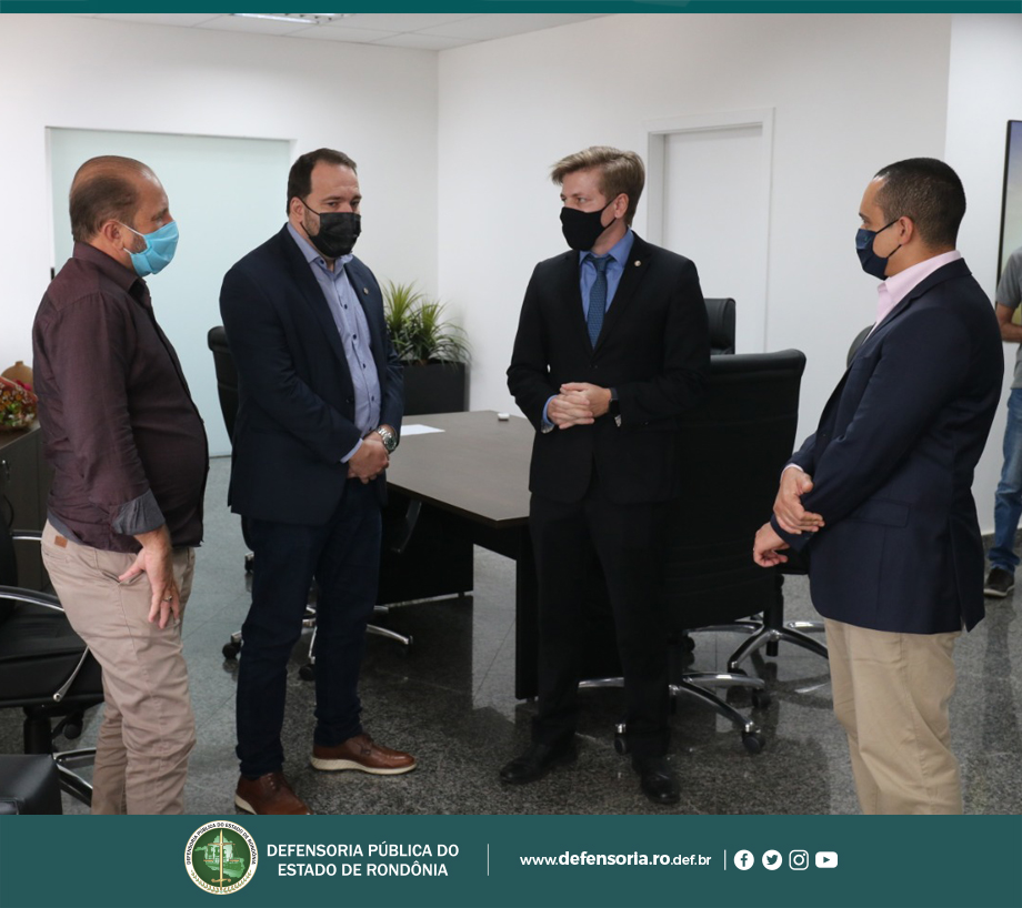 Defensor Público-Geral, Hans Lucas Immich, realiza visita de cortesia ao presidente da ALE-RO