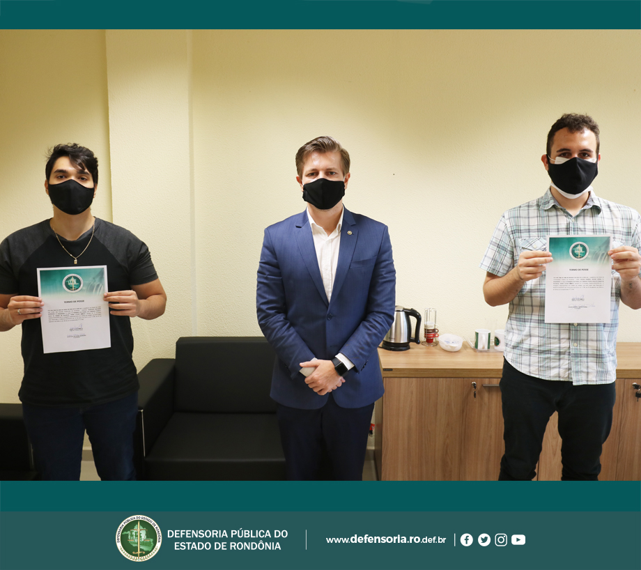 Defensoria Pública do Estado de Rondônia empossa quatro novos estagiários do curso de Direito