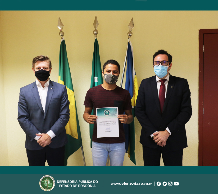 Defensoria Pública recebe novo estagiário em Ciências Contábeis