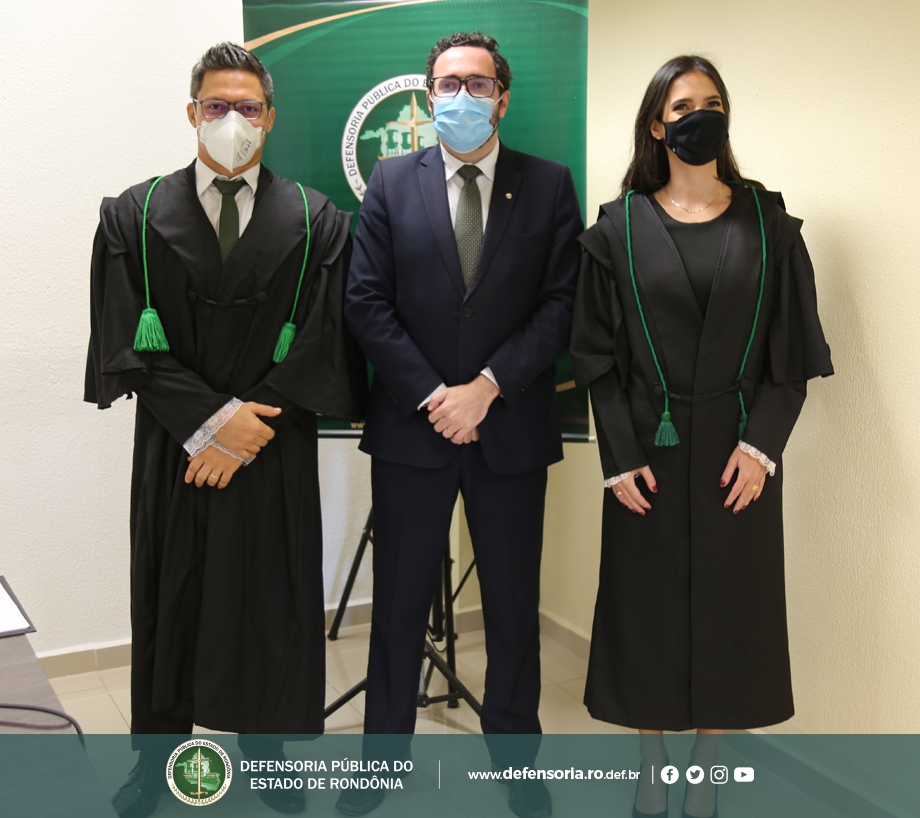 Beatriz Chaves e Aldo Linhares tomam posse como defensores públicos do estado de Rondônia