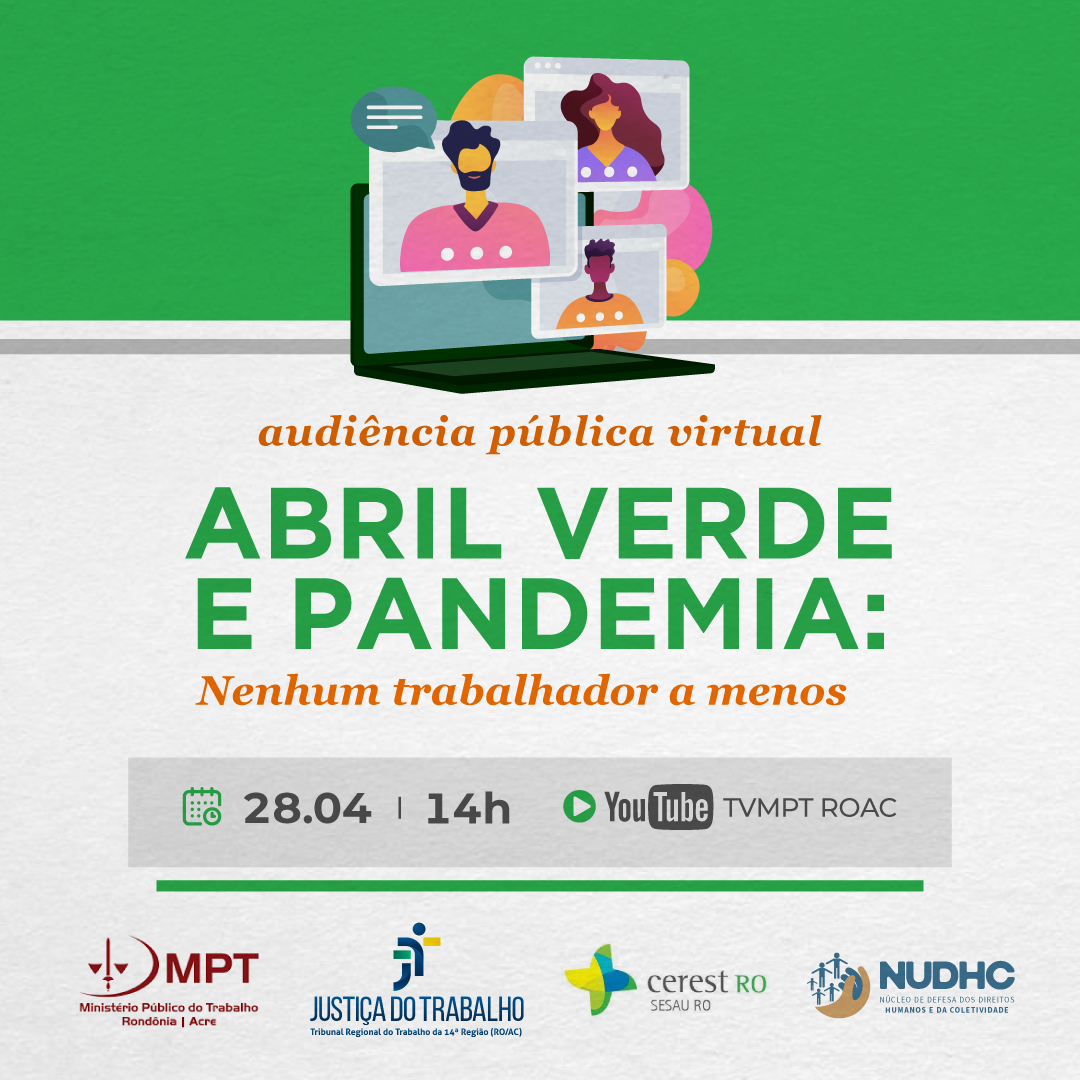 Núcleo de Direitos Humanos da DPE-RO participa de Audiência Pública sobre saúde do trabalhador