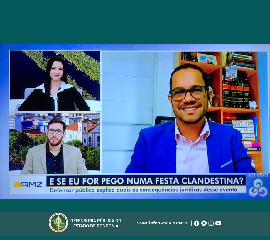 Defensor público Fábio Roberto participa de quadro matinal no Jornal Bom dia Amazônia