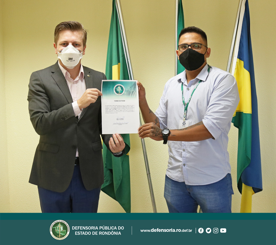 Acadêmico de Direito toma posse na Defensoria Pública do Estado de Rondônia