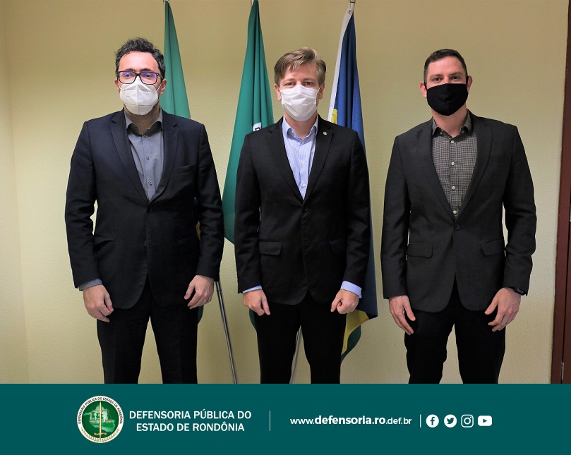Defensor Público-Geral, Hans Lucas, recebe visita de cortesia do presidente da AMDEPRO, Valmir