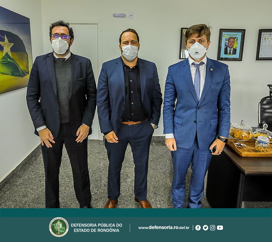 DPGE, Hans Lucas Immich, e Subdefensor, Diego Simão, realizam visita de cortesia a presidente da ALE