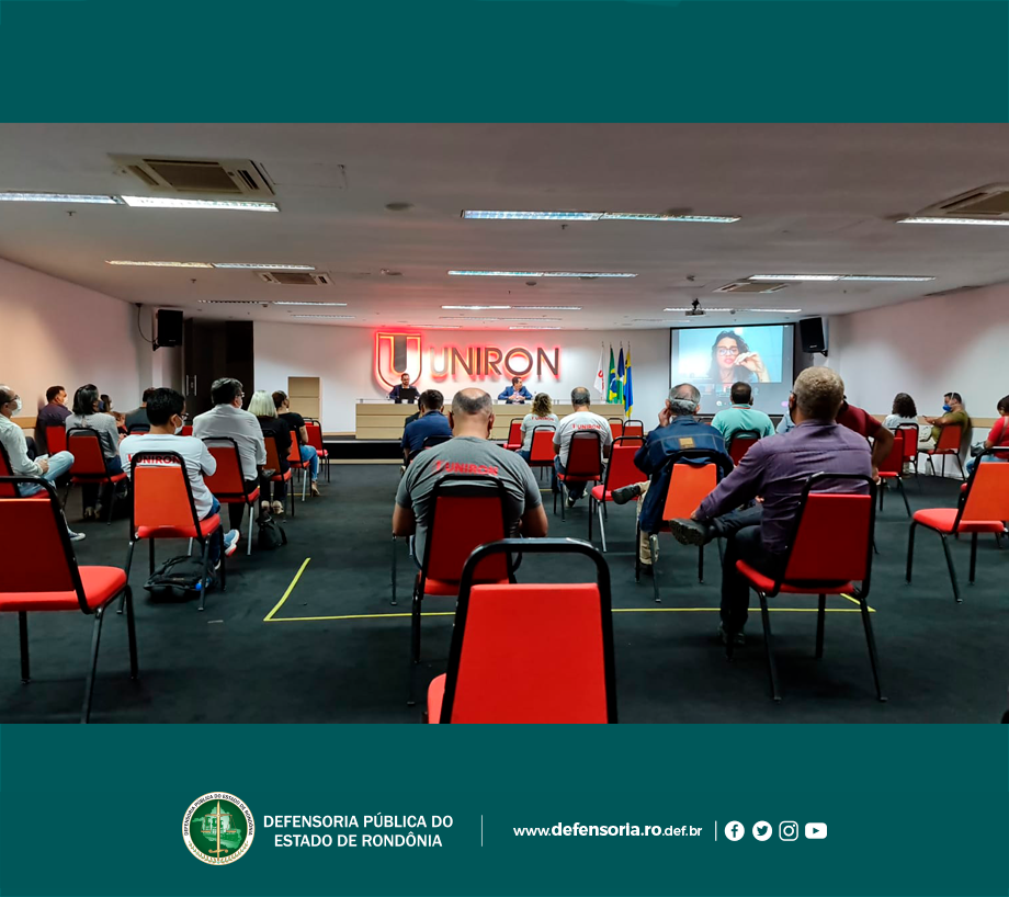 Defensores Públicos participam de Jornada Pedagógica da UNIRON sobre inclusão e saúde mental