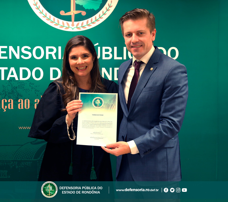 Silvia Primila Garcia Raskovisch toma posse como Defensora Pública do estado de Rondônia