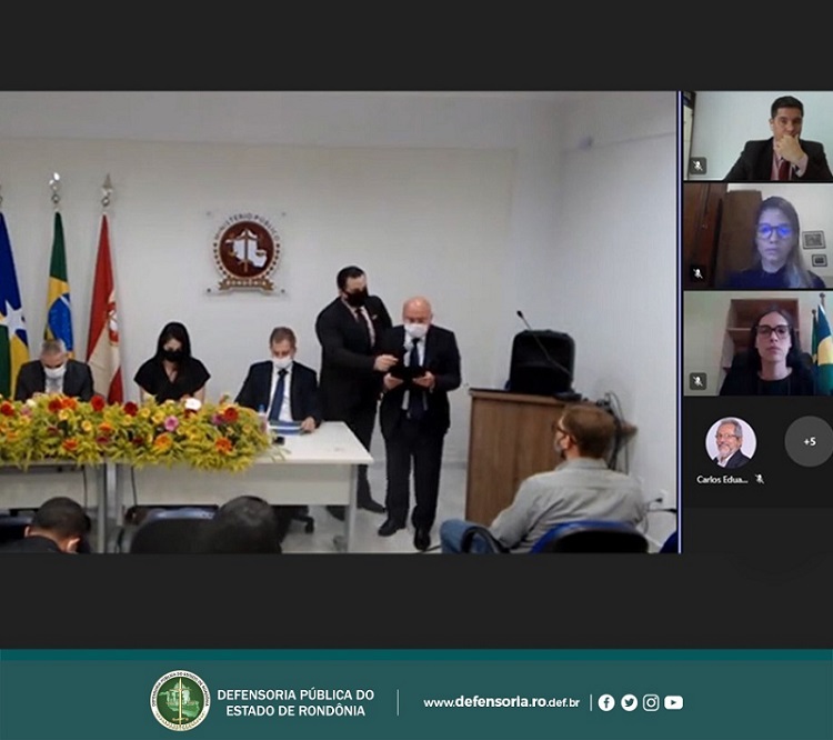 DPE-RO participa de solenidade em homenagem ao Promotor de Justiça Jonatas Albuquerque Pires Rocha