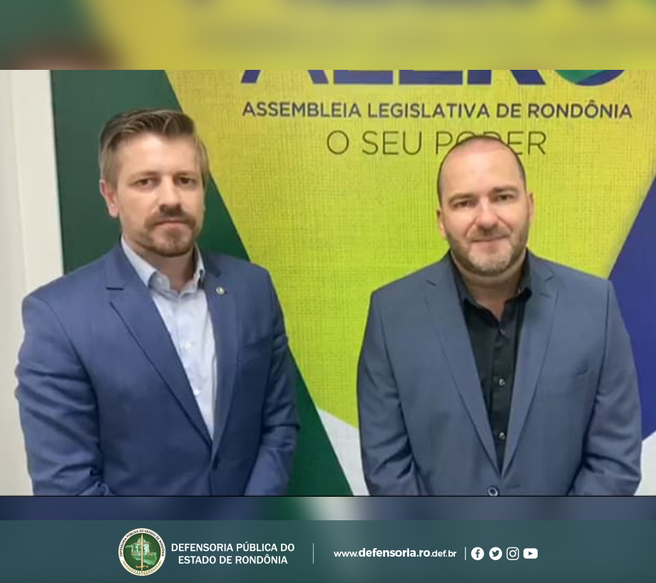 Defensor Público-Geral, Hans Lucas Immich, realiza visita institucional ao presidente da ALE-RO
