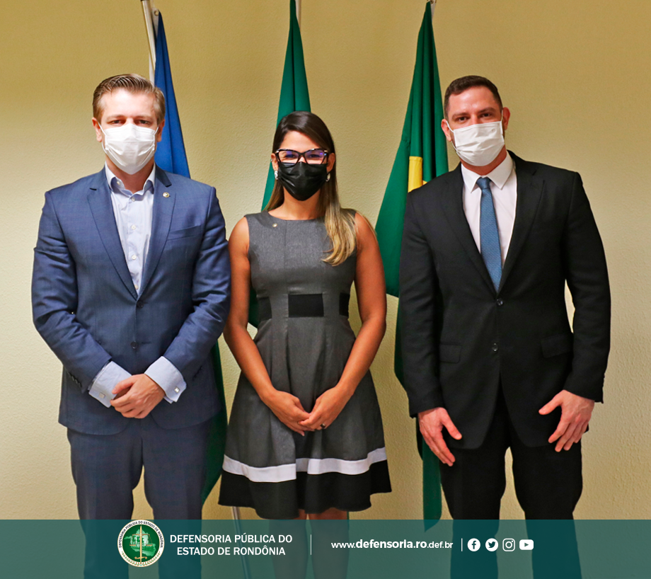 Defensor Público-Geral, Hans Lucas, recebe visita de Presidente e Presidenta eleita da Amdepro