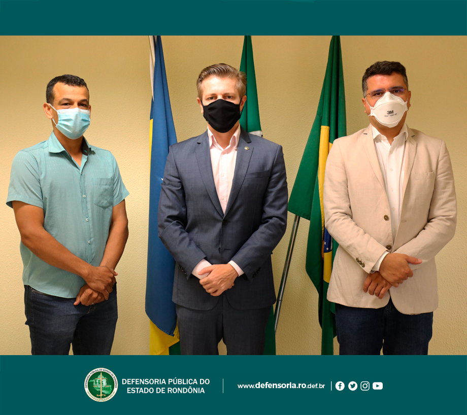 Defensor Público-Geral, Hans, recebe visita do Presidente da Câmara dos Vereadores de Nova Mamoré