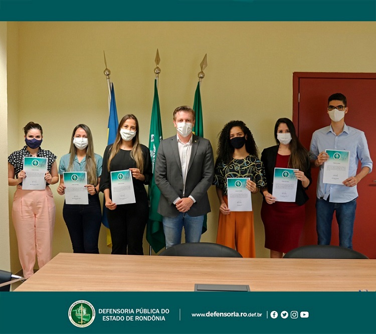 Defensoria Pública de Rondônia realiza posse coletiva de estagiárias e estagiários em Pós-Graduação