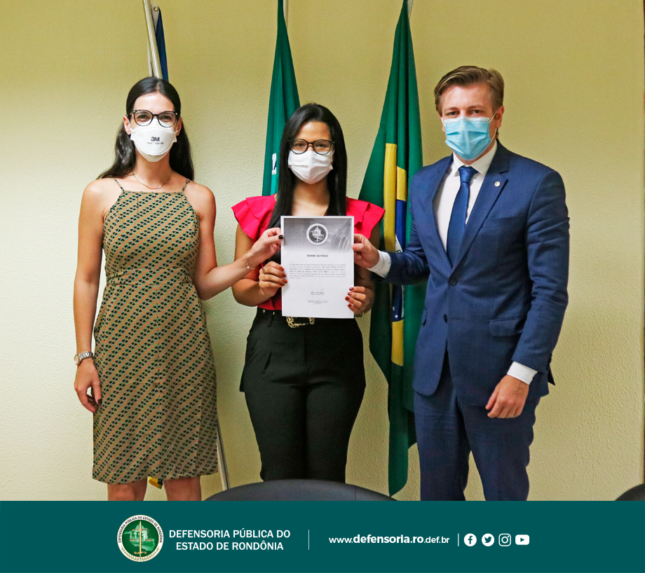 Defensoria Pública empossa nova estagiária de Pós-Graduação em Direito