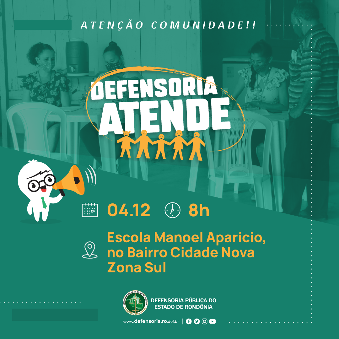 DPE-RO participa de Ação Social na Escola Manoel Aparício, no Bairro Cidade Nova, Zona Sul