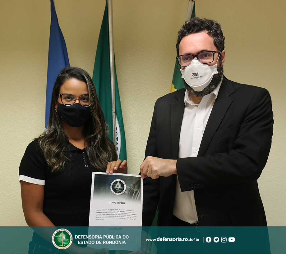 Defensoria Pública empossa nova estagiária de Pós-Graduação em Direito