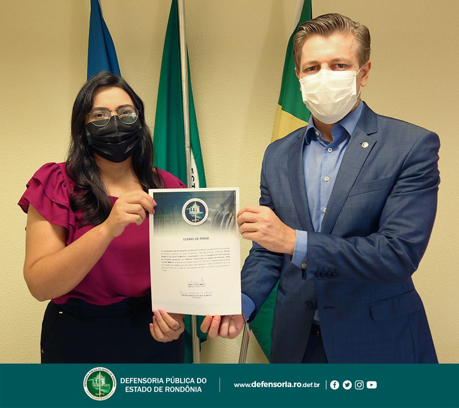 Defensoria Pública empossa nova estagiária de Pós-Graduação em Direito