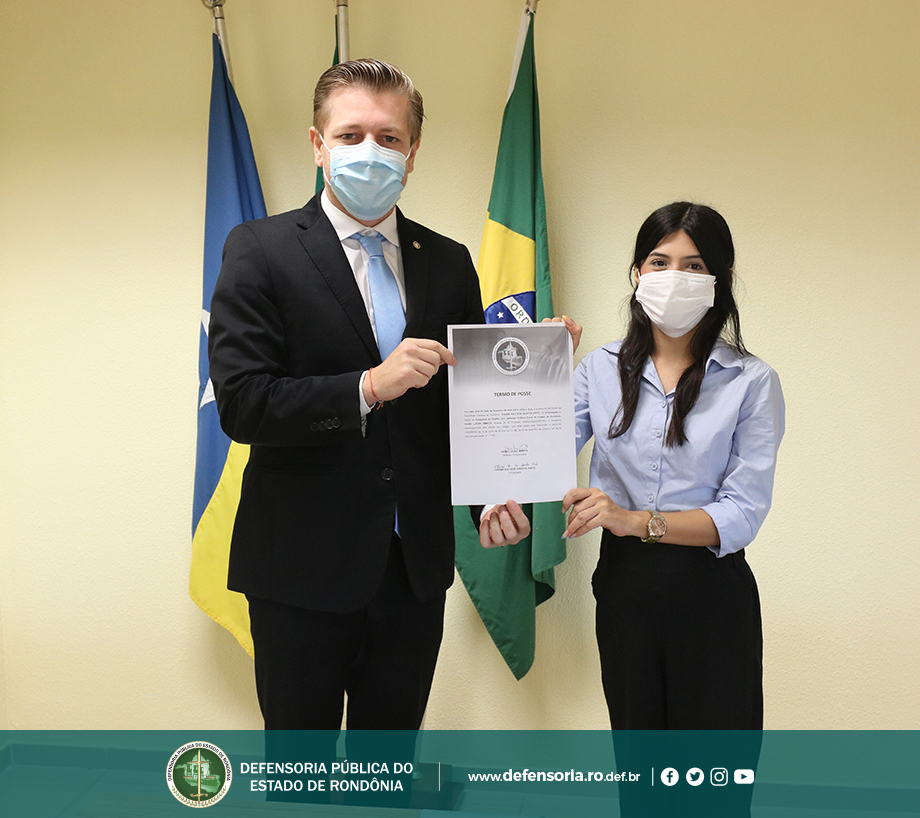Defensoria Pública de Rondônia recebe nova estagiária de Direito