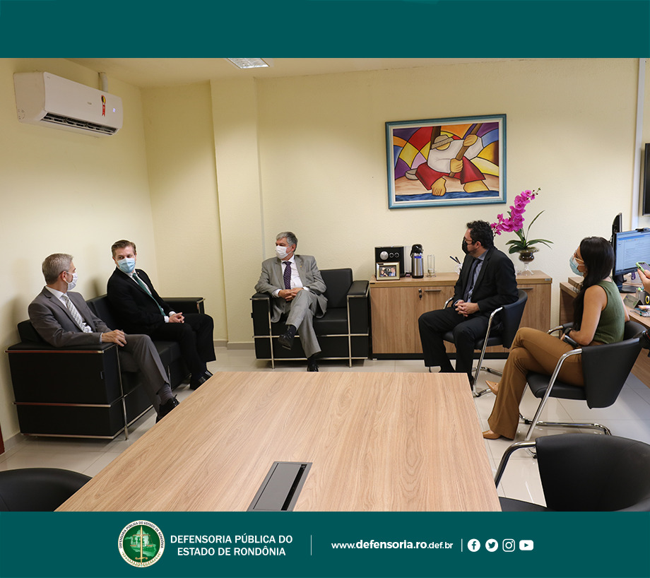 Defensoria Pública de Rondônia recebe visita institucional do Presidente do TJ-RO, desembargador Marcos Alaor Diniz Grangeia