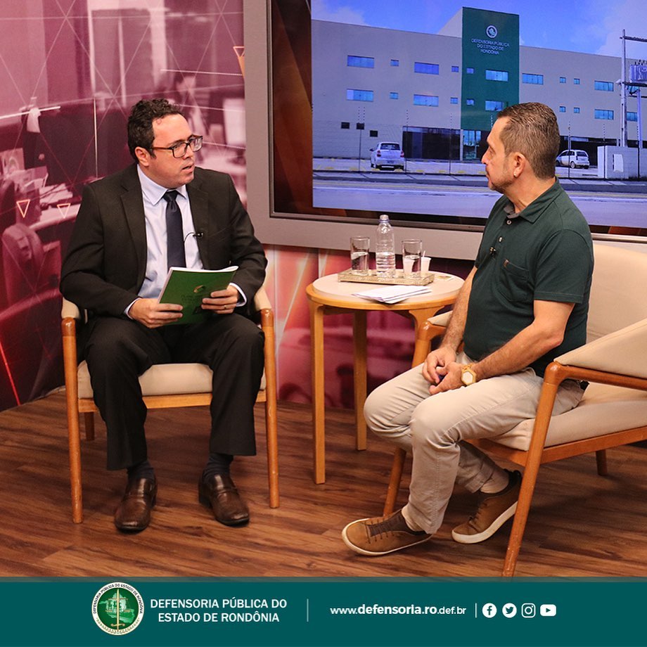 Subdefensor Público-Geral, Diego de Azevedo Simão, é entrevistado pelo programa SBT Rondônia da TV Allamanda