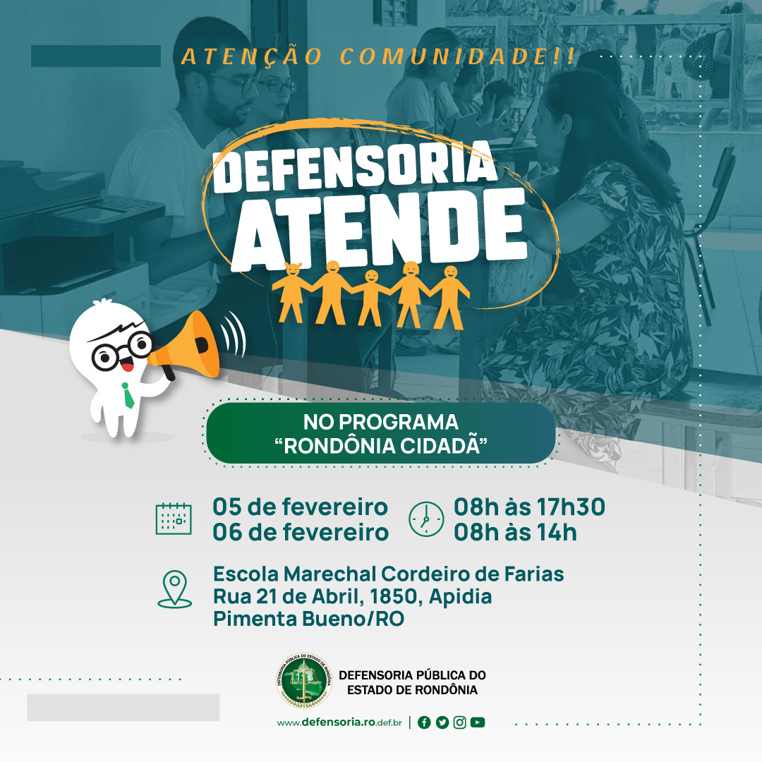 Pimenta Bueno:  DPE-RO participa de Ação Social na Escola Marechal Cordeiro de Farias, bairro Apidia