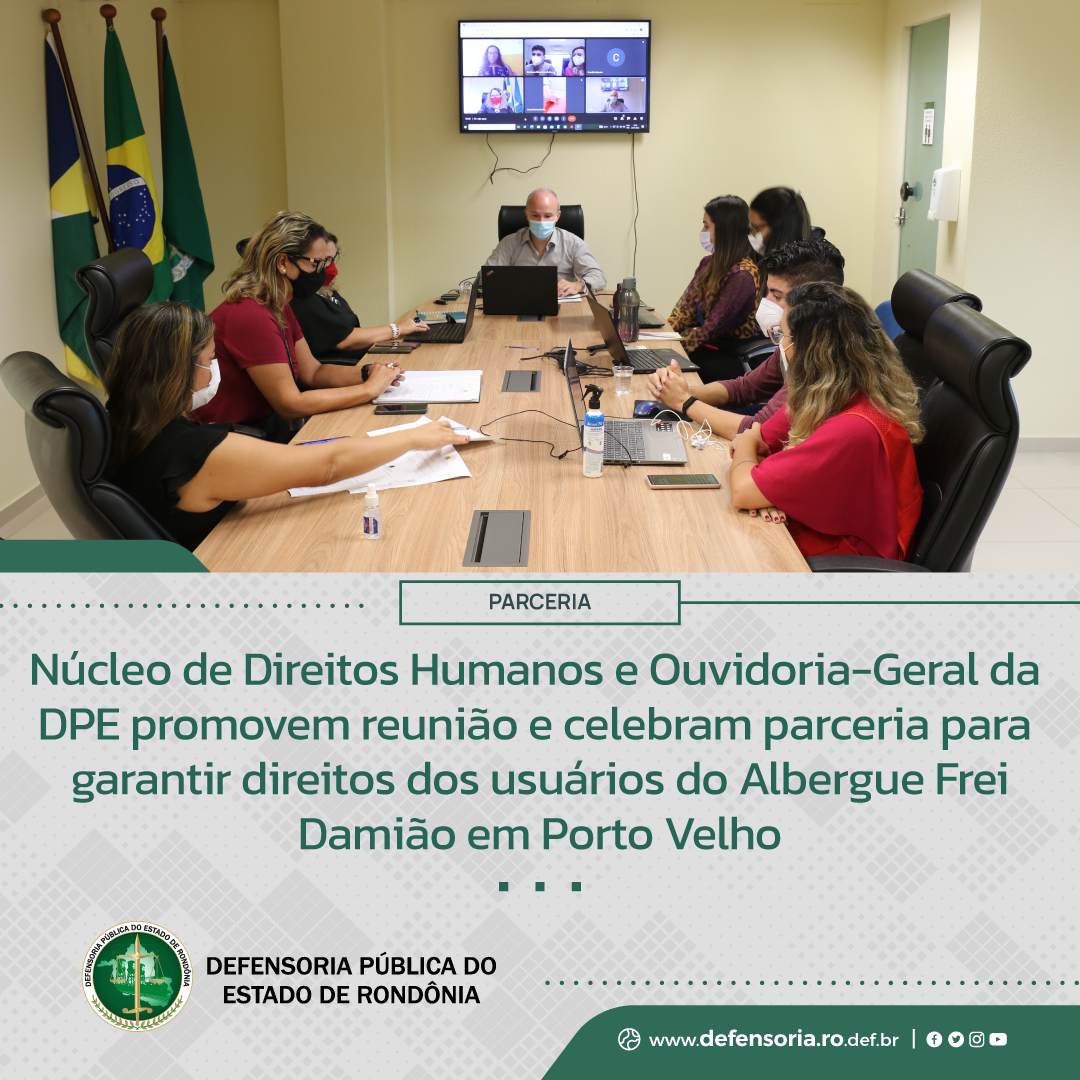 Núcleo de Direitos Humanos e Ouvidoria da DPE promovem reunião dos usuários do Albergue Frei Damião