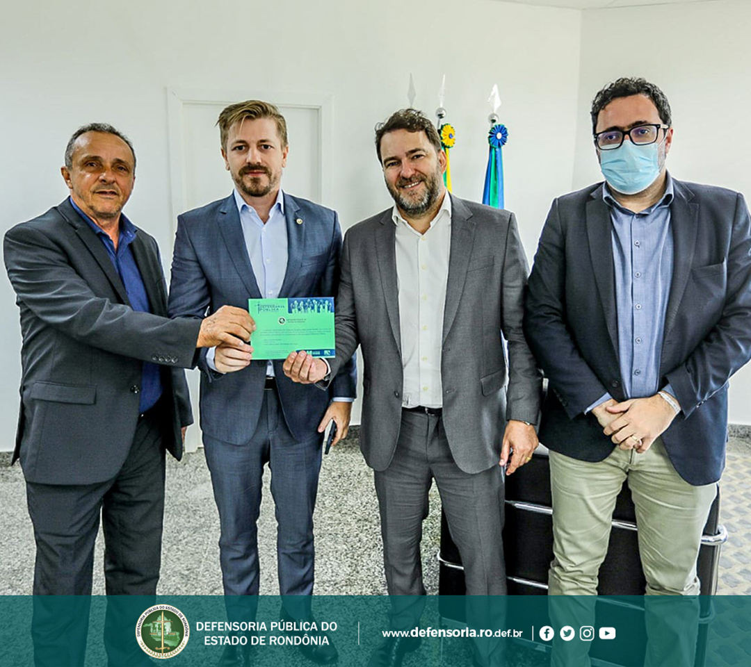 Defensor Público-Geral, Hans Lucas Immich, realiza visita de cortesia ao Presidente da Assembleia Legislativa de Rondônia, Alex Redano