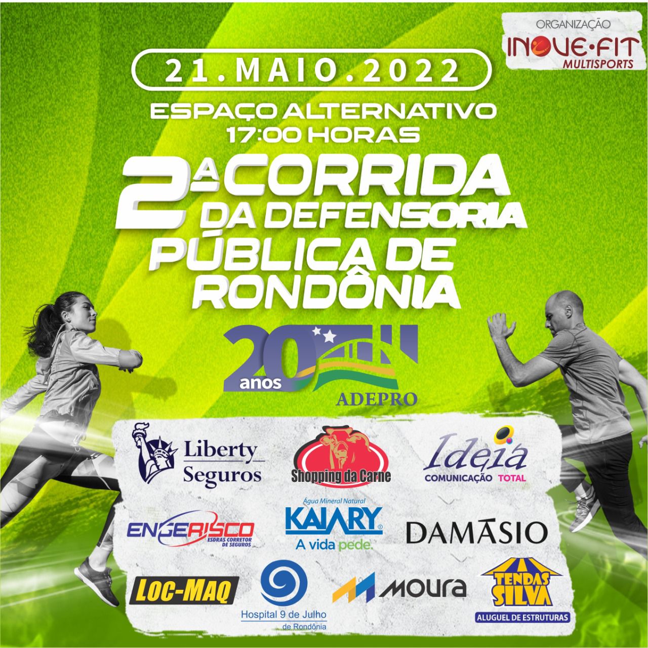 Associação de Defensoras e Defensores do Estado de Rondônia realiza 2ª Corrida da Defensoria Pública
