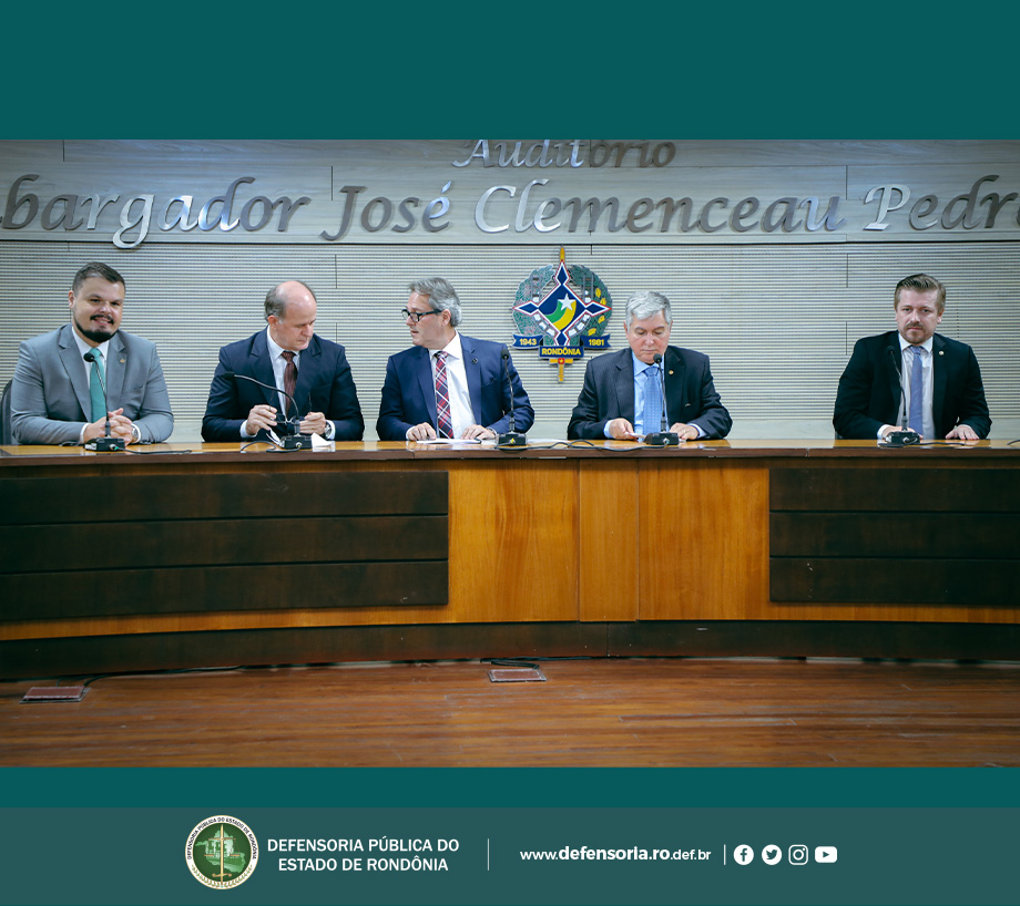 Defensor Público-Geral participa de solenidade de abertura dos trabalhos de inspeção do CNJ no Tribunal de Justiça de Rondônia