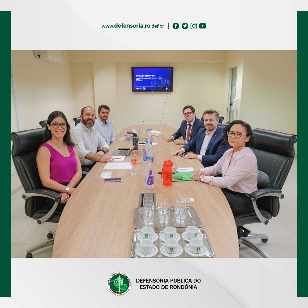 Defensor Público-Geral realiza reunião com equipe do Instituto Aquila para entrega final e validação dos produtos do 6º Ritual de Gestão