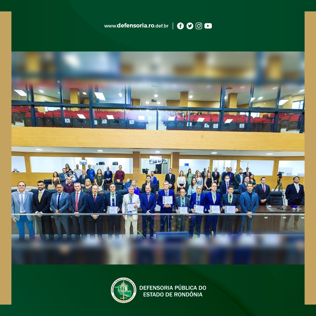 Defensoria Pública participa de cerimônia na Assembleia Legislativa, que celebra 40 anos de instalação do TRE em Rondônia.
