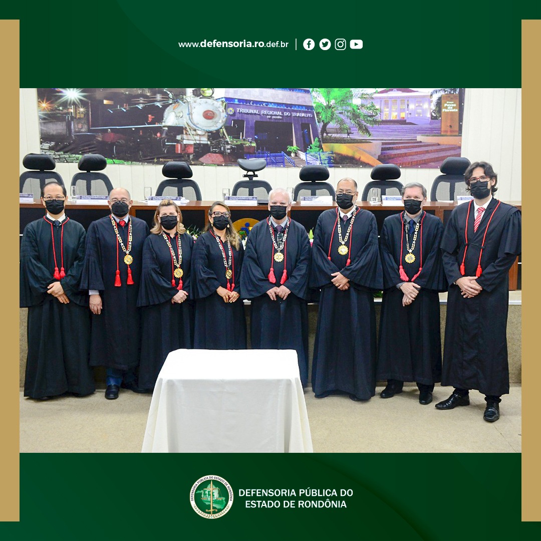 Defensoria Pública de Rondônia participa de posse de nova diretoria do TRT-14 para o biênio 2023/2024