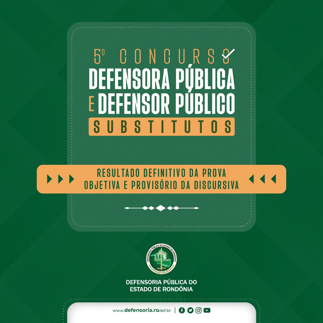 Cebraspe divulga resultado final das provas objetivas e resultado provisório das provas discursivas do 5º Concurso para Defensora e Defensor Público substitutos