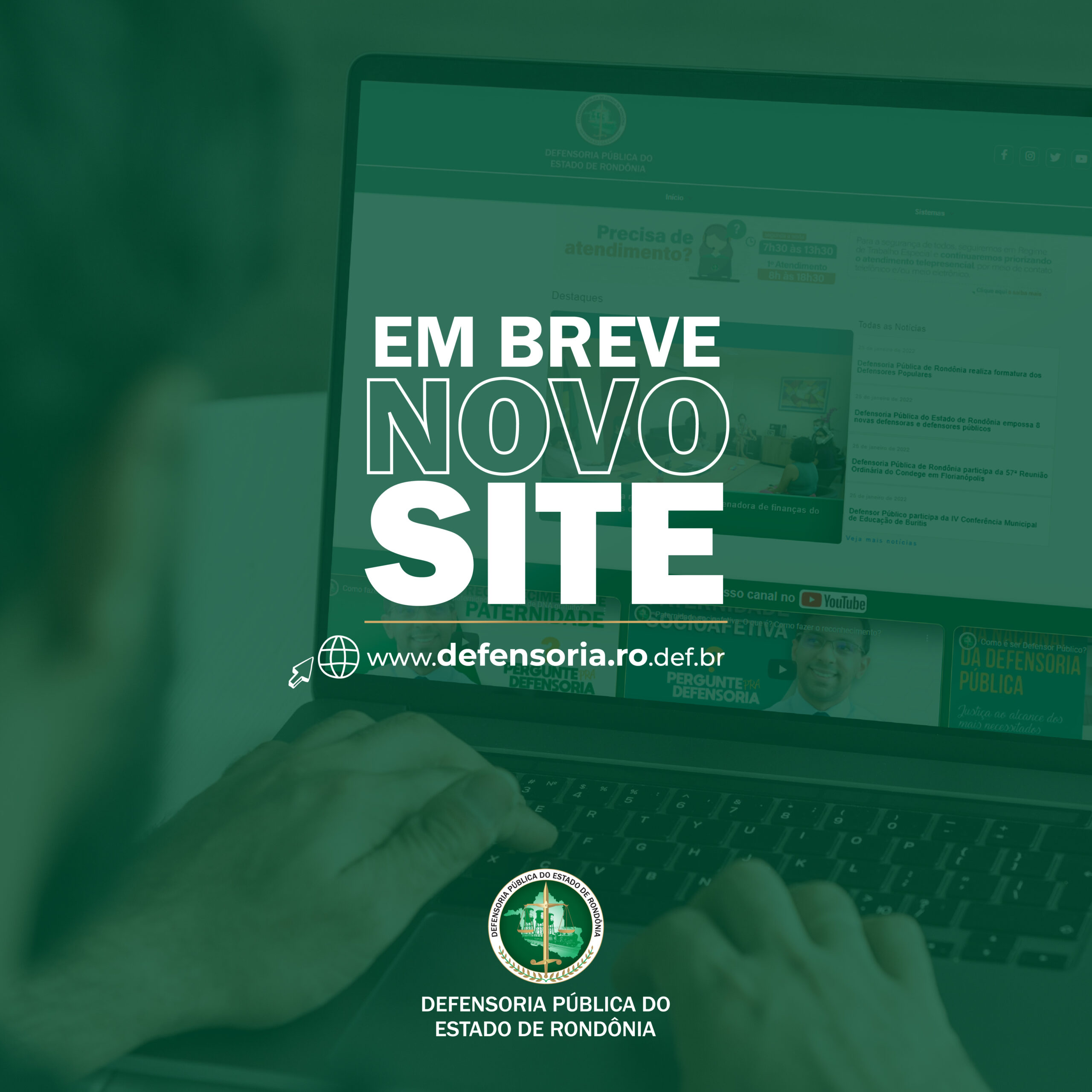 Em breve, novo site