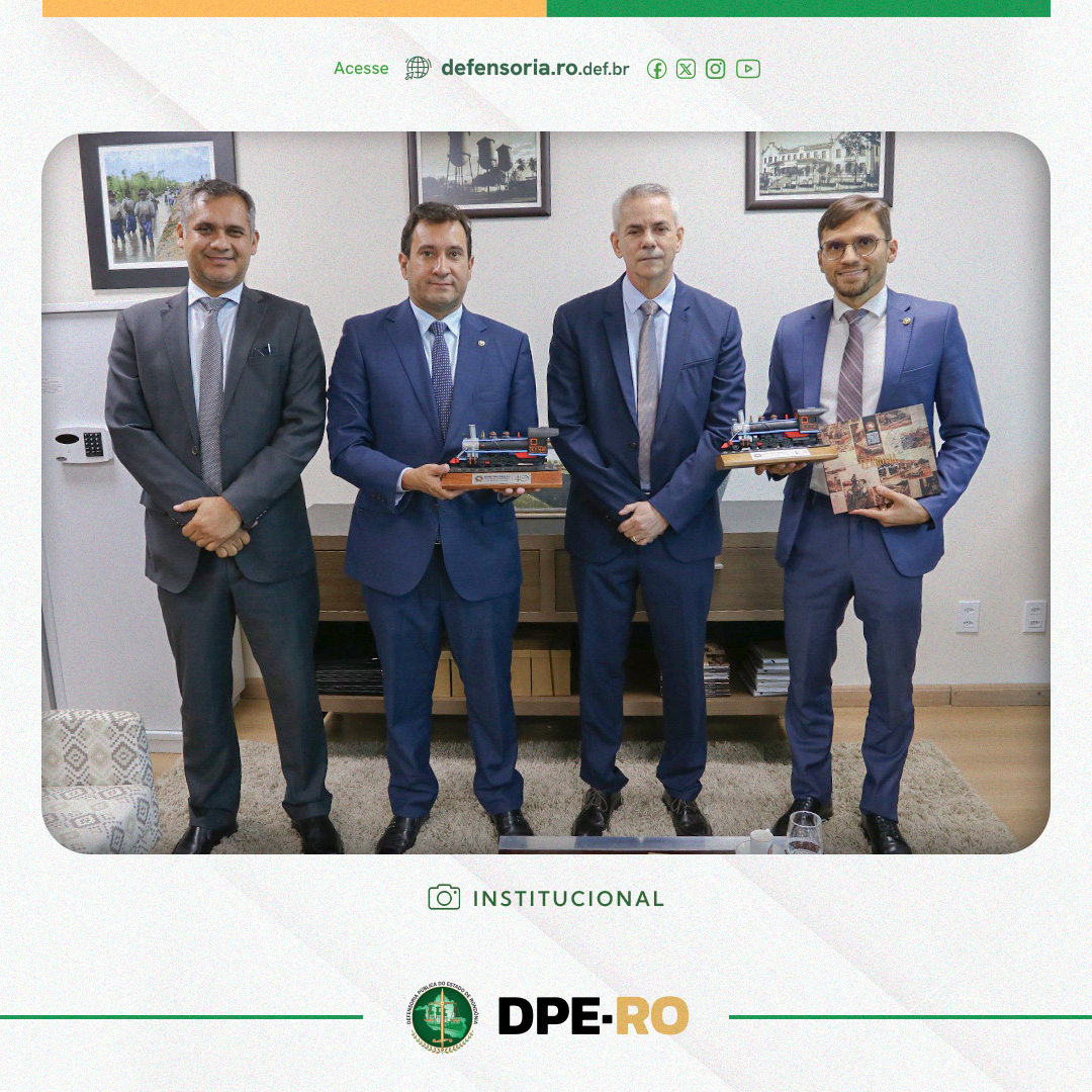 Defensor Público-Geral, Victor Hugo de Souza Lima, e Subdefensor Público-Geral, Marcus Edson de Lima, realizam visita institucional a Procurador-Geral de Justiça