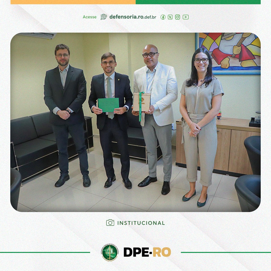 Defensoria Pública de Rondônia recebe convite para cerimônia de posse do novo Conselheiro Presidente do Tribunal de Contas do Estado