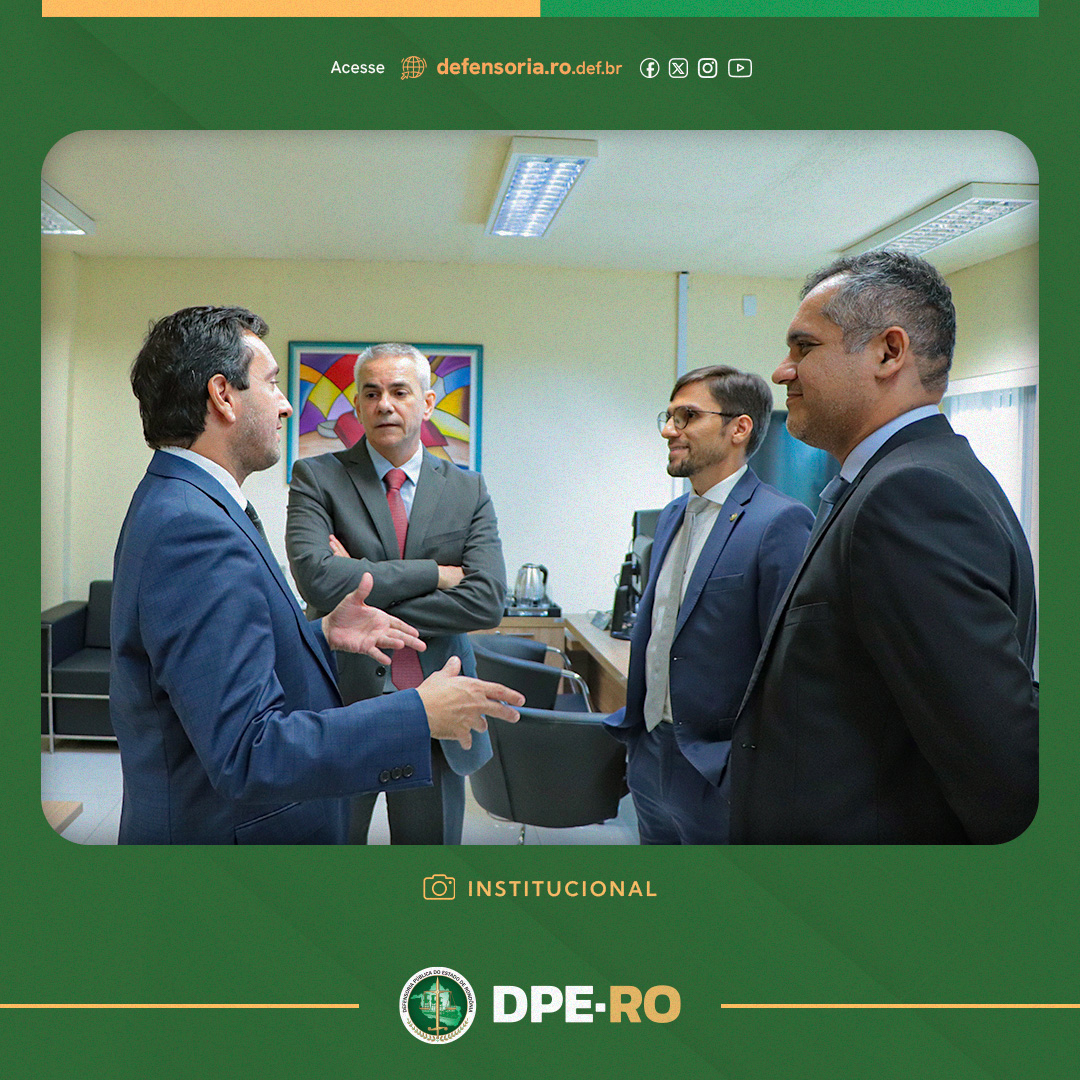 Defensoria Pública de Rondônia fortalece parceria com o Ministério Público em visita do Procurador-Geral de Justiça