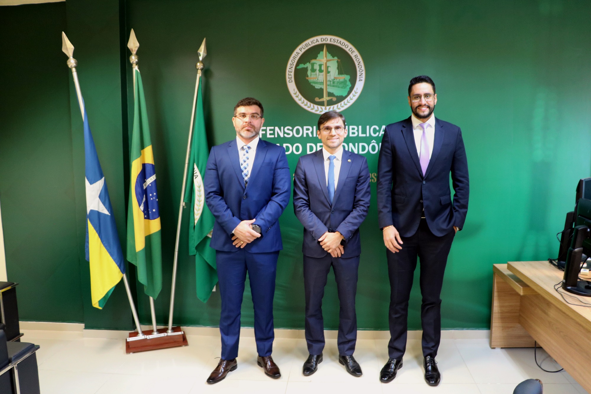 Defensoria Pública recebe visita institucional da presidência do Instituto de Previdência dos Servidores Públicos do Estado de Rondônia (Iperon)