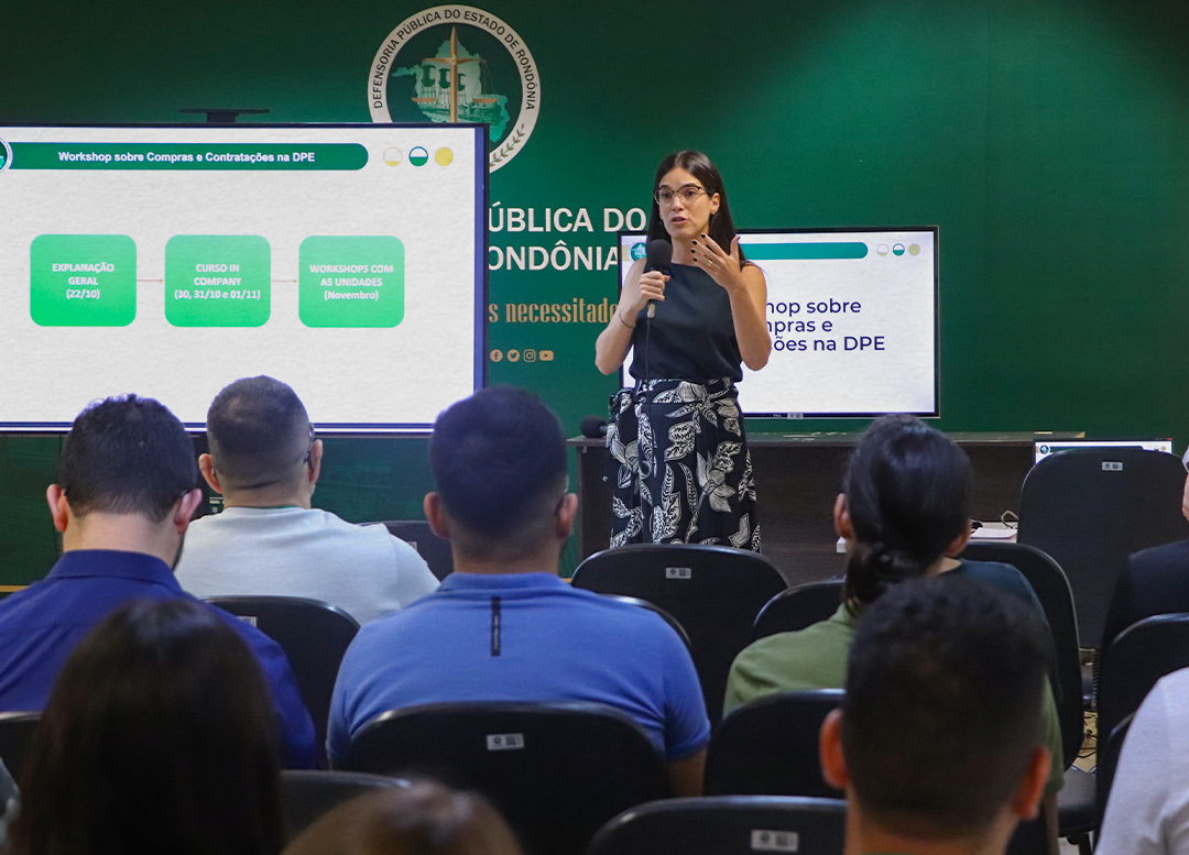 DPE-RO realiza Workshop de Compras Públicas para servidores(as) da instituição