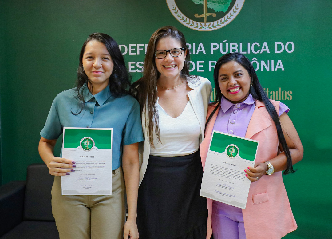 Defensoria Pública do Estado de Rondônia empossa novas estagiárias de graduação e pós-graduação