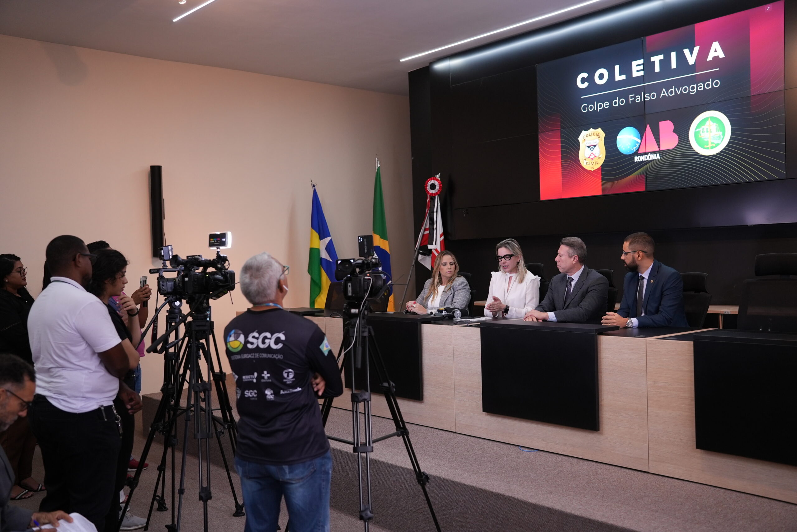 Defensoria Pública participa de coletiva de imprensa, em parceria com OAB-RO e Polícia Civil, e faz alerta sobre golpe
